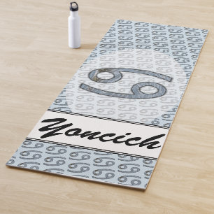 Cancer Zodiac Symbol Element by Kenneth Yoncich Yoga Mat