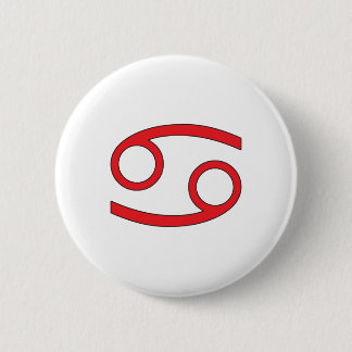 Cancer, Zodiac symbol, horoscope 6 Cm Round Badge