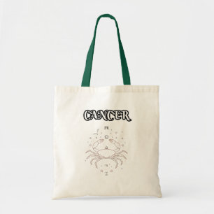 cancer zodiac tote bag
