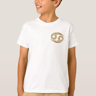 Cancer Zodiac - Tribal Gold T-Shirt