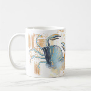 Cancer Zodiac Watercolour Birthday Mug
