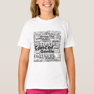 Cancer Zodiac Word Cloud Inspiration T-Shirt