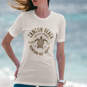 Cancun Beach Mexico Paradise Mexican Caribbean Tri-Blend Shirt
