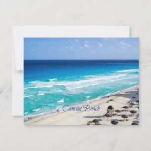 Cancun Beach, Mexico Postcard