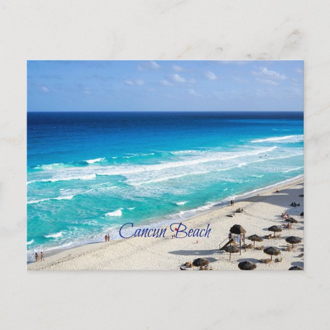 Cancun Beach, Mexico Postcard (Front)