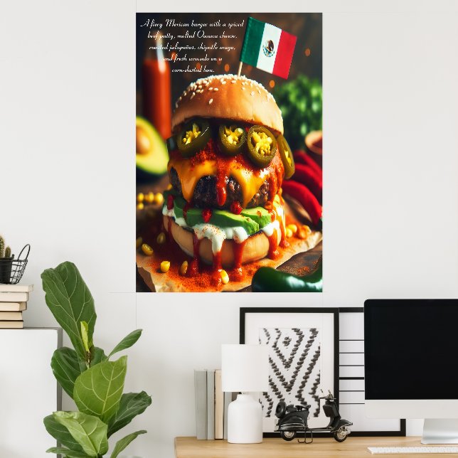 Cancun Chipotle Crave 24x36 Poster (Home Office)