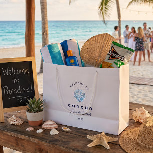 Cancun Destination Wedding Blue Welcome Bag