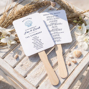 Cancun Destination Wedding Programs Hand Fan
