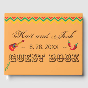 Cancun Mexican Fiesta Wedding Guest Book