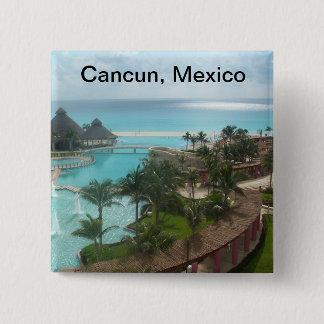 Cancun Mexico 15 Cm Square Badge