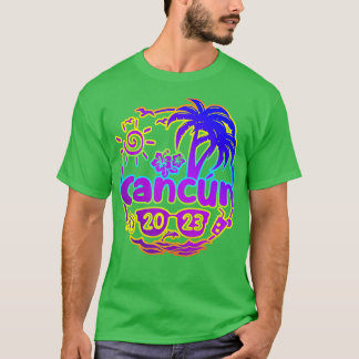 Cancun Mexico 2023 Summer Vacation Hawaii Beach Su T-Shirt