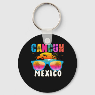 Cancun Mexico 2025 Vacation Beach Matching Family Key Ring