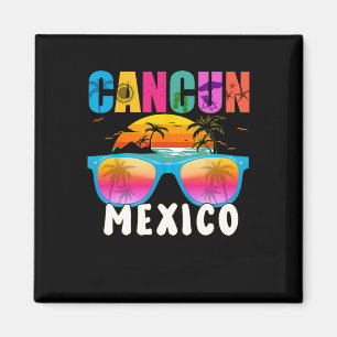 Cancun Mexico 2025 Vacation Beach Matching Family Magnet