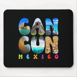 Cancun Mexico 2025 Vacation Beach Matching Family  Mouse Mat