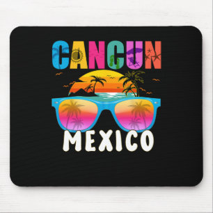 Cancun Mexico 2025 Vacation Beach Matching Family Mouse Mat