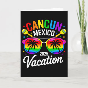 Cancun Mexico 2025 Vacation Travel Trip Beach Summ Card