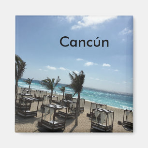 Cancún (Mexico) - 2 Inch Square Magnet Magnet
