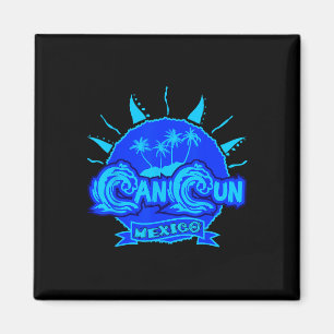 Cancun Mexico Beach Palm Tree Party Destination Gi Magnet