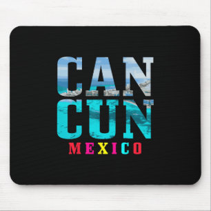 Cancun Mexico Beach Summer Vacation Souvenir Mouse Mat