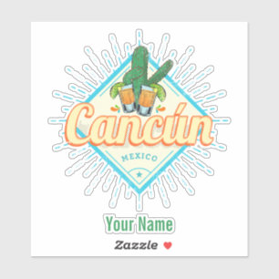 Cancun Mexico Dancing Cactus Vintage Tequila