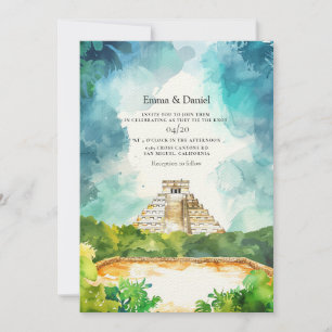 Cancun Mexico Destination Wedding Invitation
