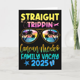 Cancun Mexico Family Vacay Vacation 2025 Straight Card