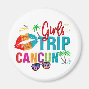 Cancun Mexico Girls Trip Colourful Vacations  Magnet