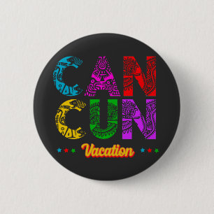 Cancun Mexico Group Vacation Adventure 6 Cm Round Badge