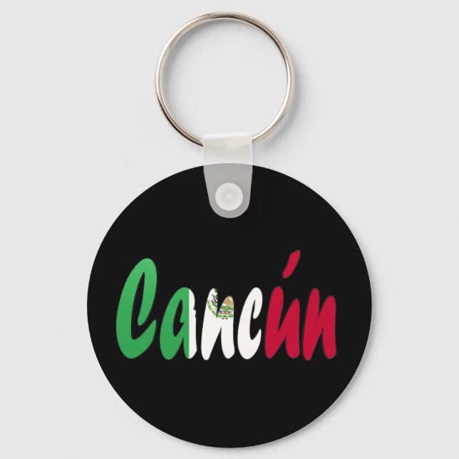 Cancun, Mexico Key Ring (Front)