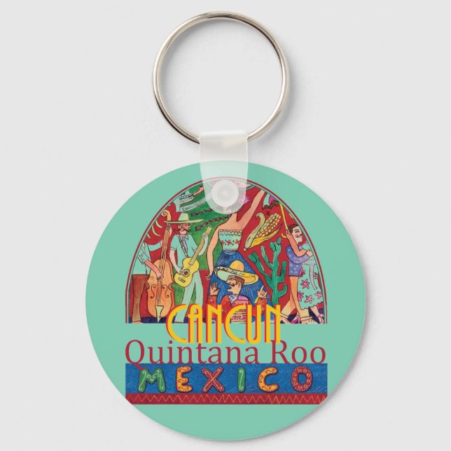 CANCUN Mexico Keychain (Front)