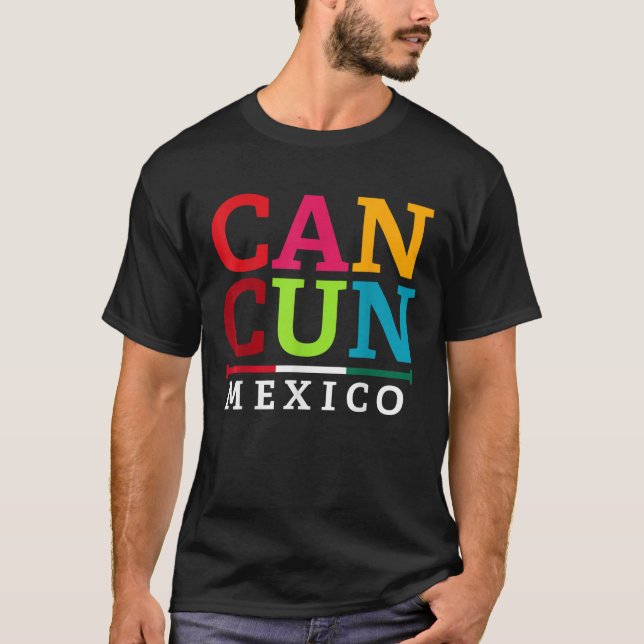 Cancun Mexico Party Spring Break Summer Souvenir T-Shirt (Front)