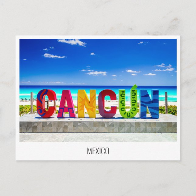 Cancun, Mexico postcard (Front)