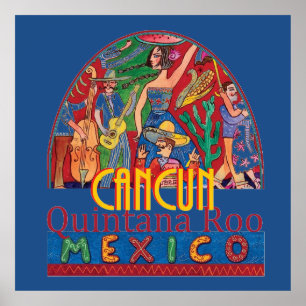CANCUN Mexico POSTER Print