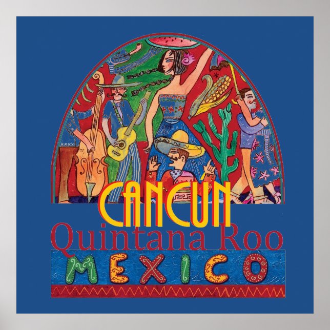 CANCUN Mexico POSTER Print (Front)