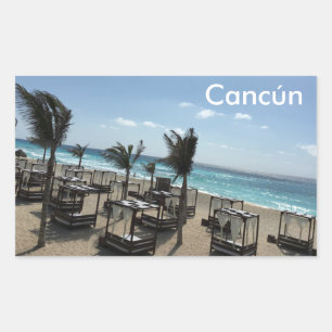 Cancún (Mexico) - Rectangle Stickers, Glossy Rectangular Sticker