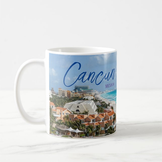 Cancun Mexico Scenic Coffee Mug Cup Souvenir (Left)