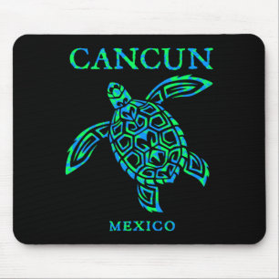 Cancun Mexico Sea Turtle Boys Girls Womens Mouse Mat