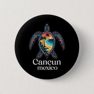 Cancun Mexico Souvenir Family Matching Vacation Ca 6 Cm Round Badge