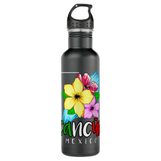 Cancun Mexico Souvenir Gift Spring Break Summer Va 710 Ml Water Bottle