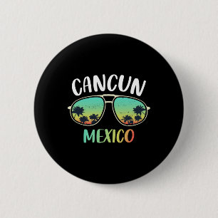 Cancun Mexico Souvenir Shirt Family Matching Vacat 6 Cm Round Badge
