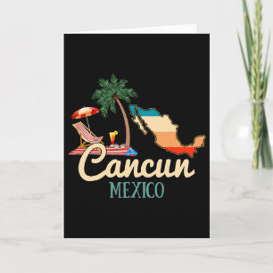 Cancun Mexico Souvenir Shirt Family Matching Vacat Card