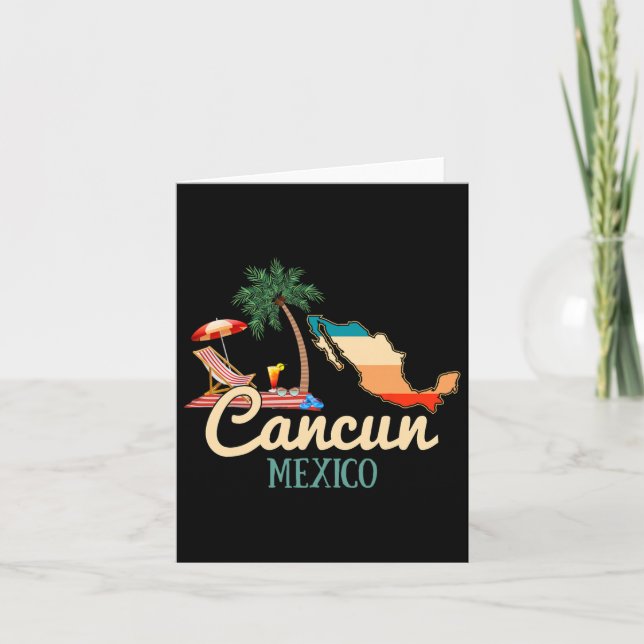 Cancun Mexico Souvenir Shirt Family Matching Vacat Card (Front)