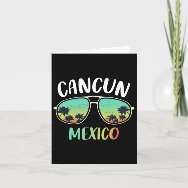 Cancun Mexico Souvenir Shirt Family Matching Vacat Card (Front)