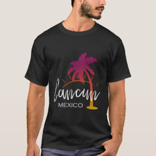 Cancun Mexico Summer Hoodie - Sunset Palm Tree Shi T-Shirt