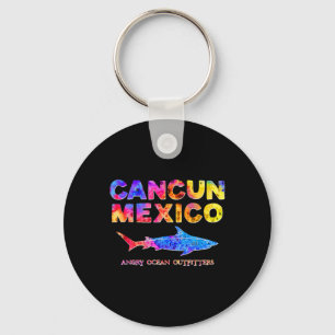 Cancun Mexico T Shirt Shark Fishing Tee  Key Ring