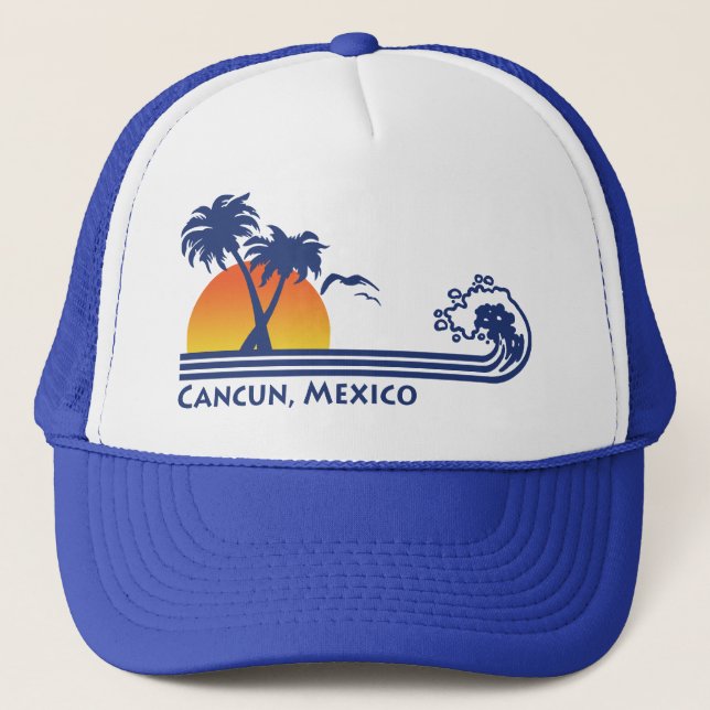 Cancun Mexico Trucker Hat (Front)