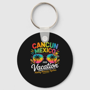 Cancun Mexico Vacation Beach 2025 Trip Group Squad Key Ring