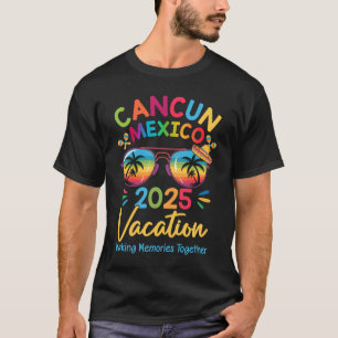 Cancun Mexico Vacation Beach 2025 Trip Squad Famil T-Shirt