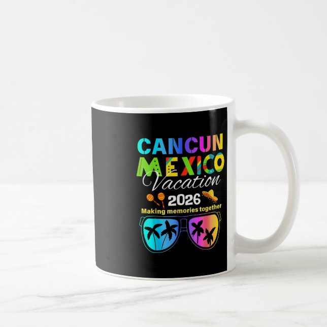 Cancun Mexico Vacation Beach 2026 Trip Group Squad Coffee Mug (Right)