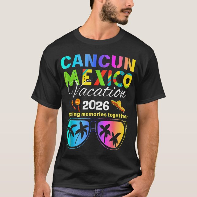 Cancun Mexico Vacation Beach T-Shirt (Front)